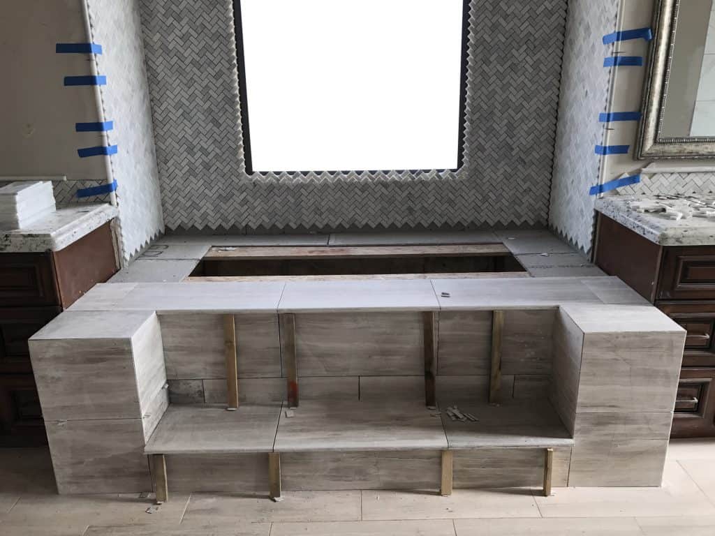 Marble Bathtub Surround - Bordeaux Builders